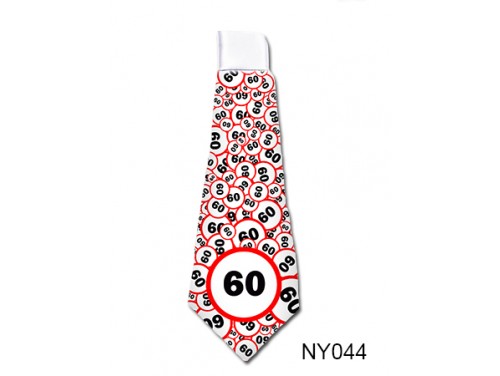 (NY044) Nyakkendő 37 cm x 13 cm - Születésnap 60 – 60. Szülinapi ajándék ötletek